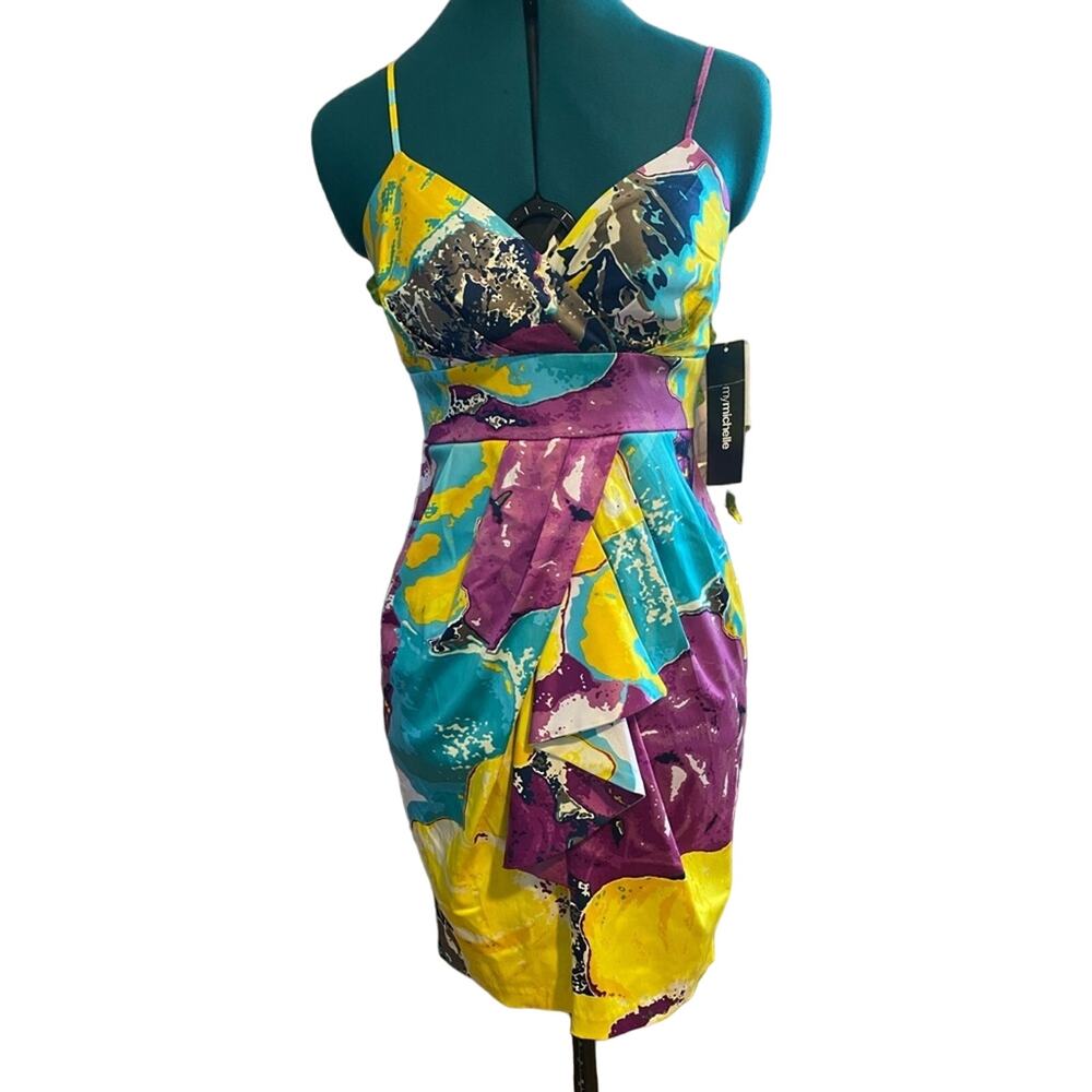 My Michelle NWT Spaghetti Strap Dress V-Neck Size Med